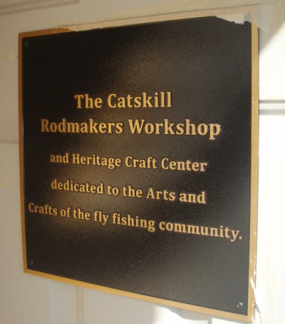 Rodmakers Plaque on New Shop